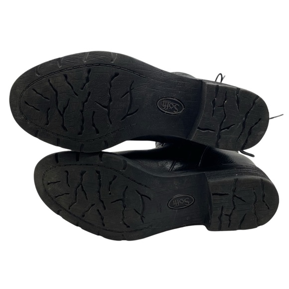 Sofft Womens Shoes Sharnell Low Boots 6.5 Black Leather Aqua Sofft Comfortable - Picture 12 of 14